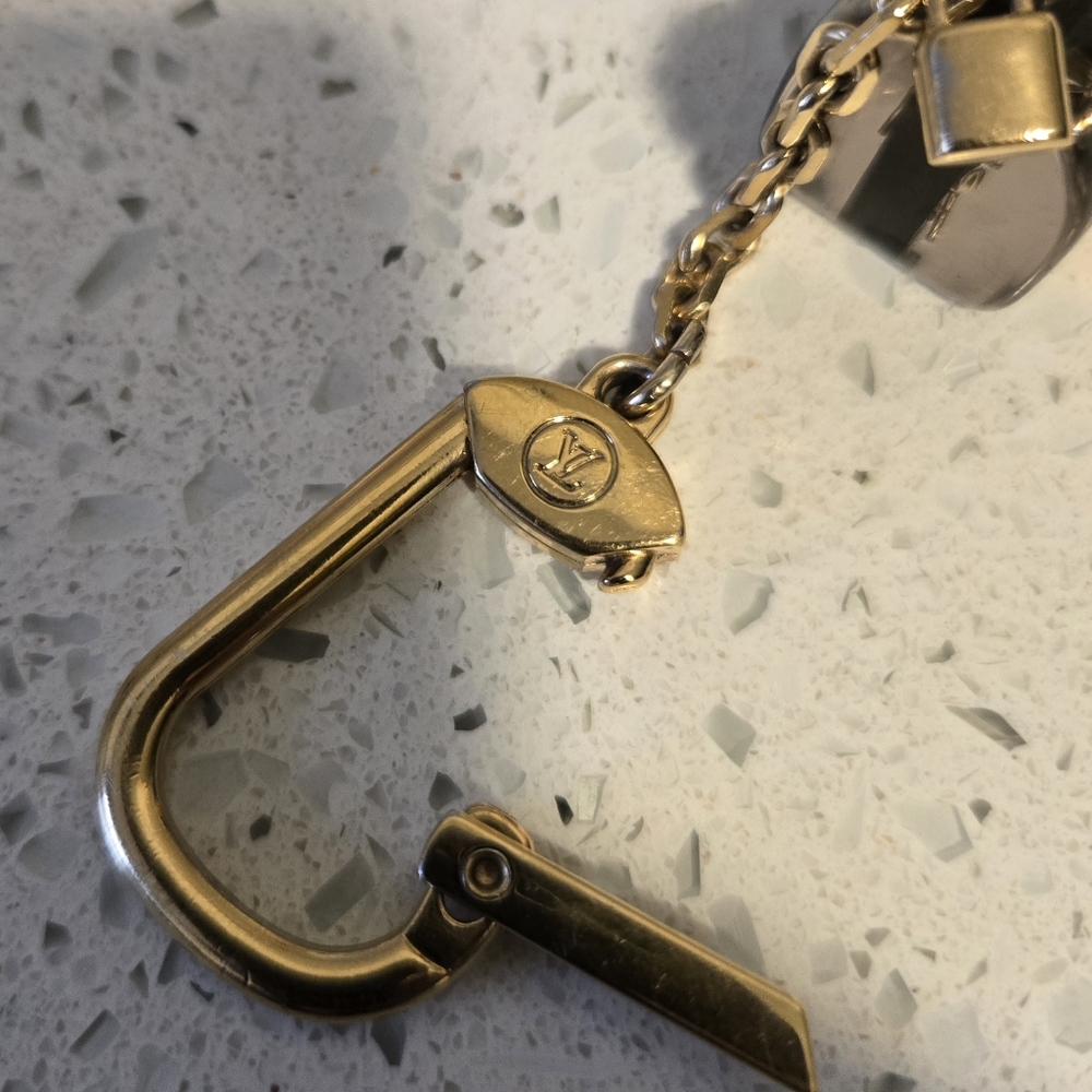 Louis Vuitton BLACK SPEEDY KEY CHAIN BAG CHARM With COA - Picture 3 of 10